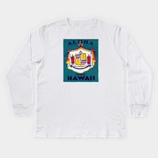 1930 Seal of Hawaii Kids Long Sleeve T-Shirt